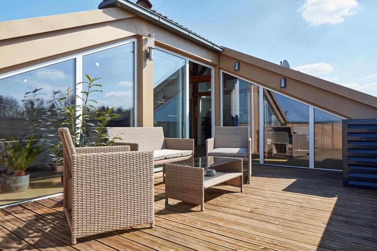 Appartamento ⸨⸩ Sunset Penthouse: Messe - Siemens - Db - Man ⸨⸩ Norimberga Esterno foto