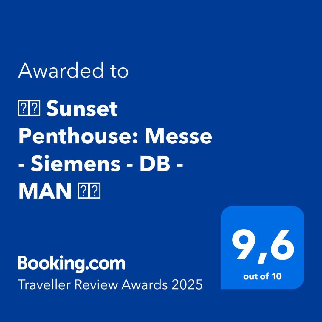 Appartamento ⸨⸩ Sunset Penthouse: Messe - Siemens - Db - Man ⸨⸩ Norimberga Esterno foto